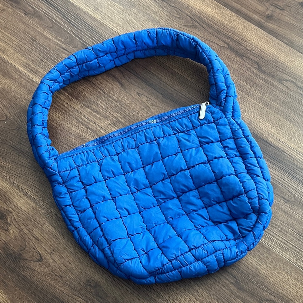 Royal Blue Lightweight Quilted Shoulder Bag